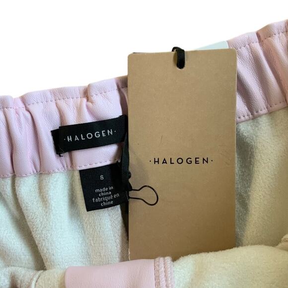 Halogen Faux Leather Shorts Pink Size Small NWT $79 MSRP - Picture 3 of 6